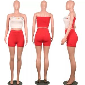 2 piece short set